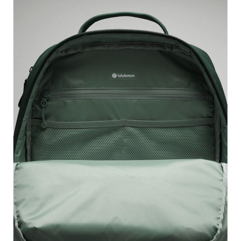 Lululemon Double-Zip Backpack 22L *NWT Legacy Green/Grey Eucalyptus - Picture 3 of 7